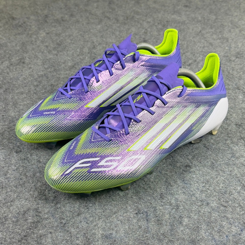 Adidas F50 Elite FG Soccer Cleats Purple Lime Green Mens 9.5 JH7615 New No Box